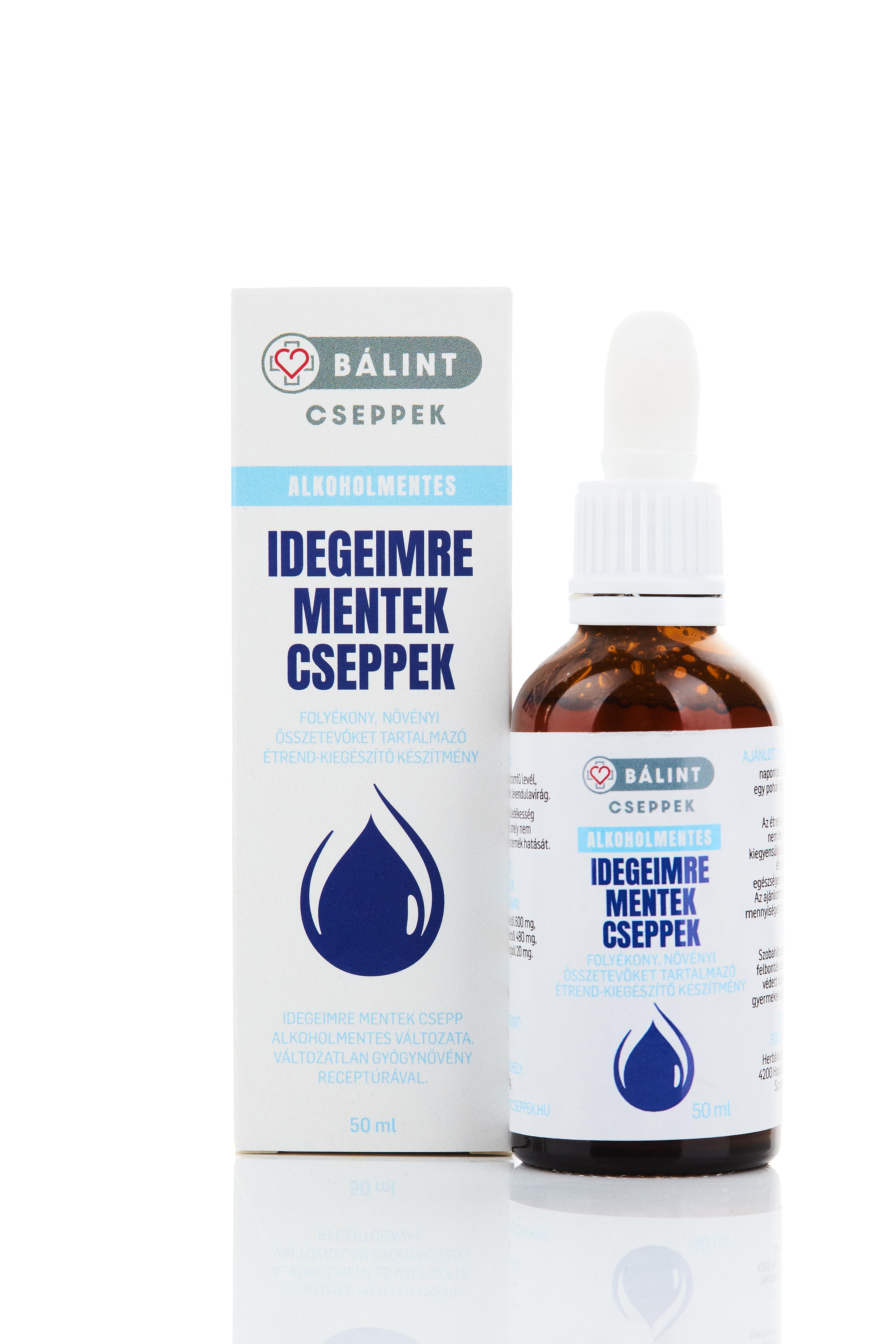 Idegeimre mentek alkoholmentes cseppek