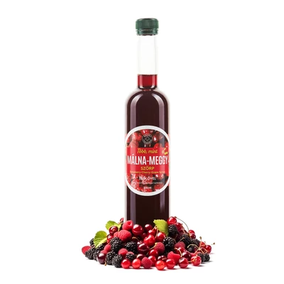 Több mint  szörp MÁLNA-MEGGY GYÜMÖLCSESSZENCIA 500 ml